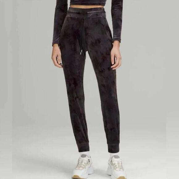 lululemon athletica Pants - Lululemon Ready to Crush High-Rise Velour Joggers - Interstellar Dark Gray - 2